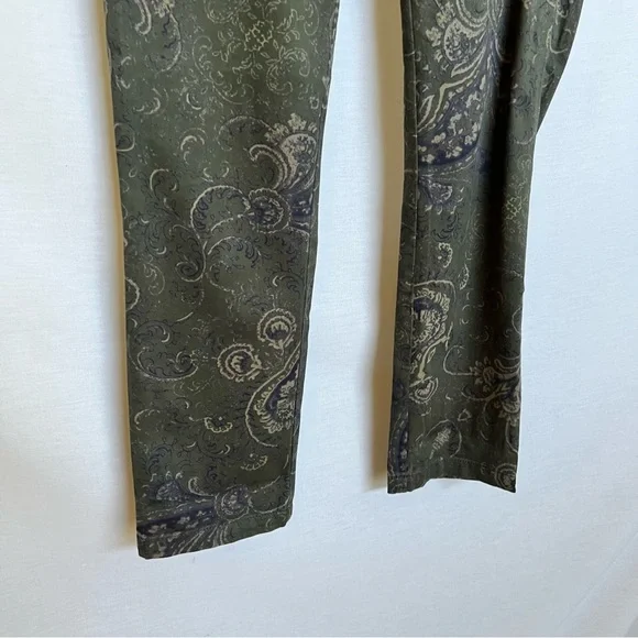 Pilcro and the Letterpress Green Chinos  Paisley Slim Fit - Picture 5 of 16